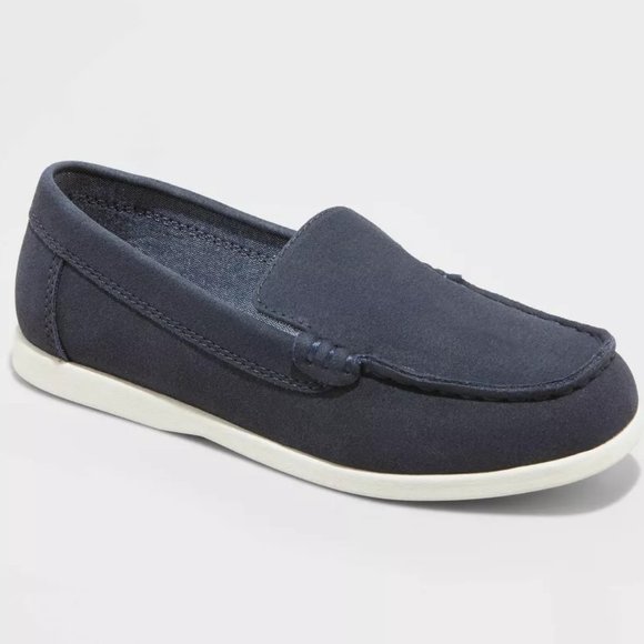Cat & Jack Other - Boys' Alden Suede Slip-On Loafers - Cat & Jack Navy Blue 6